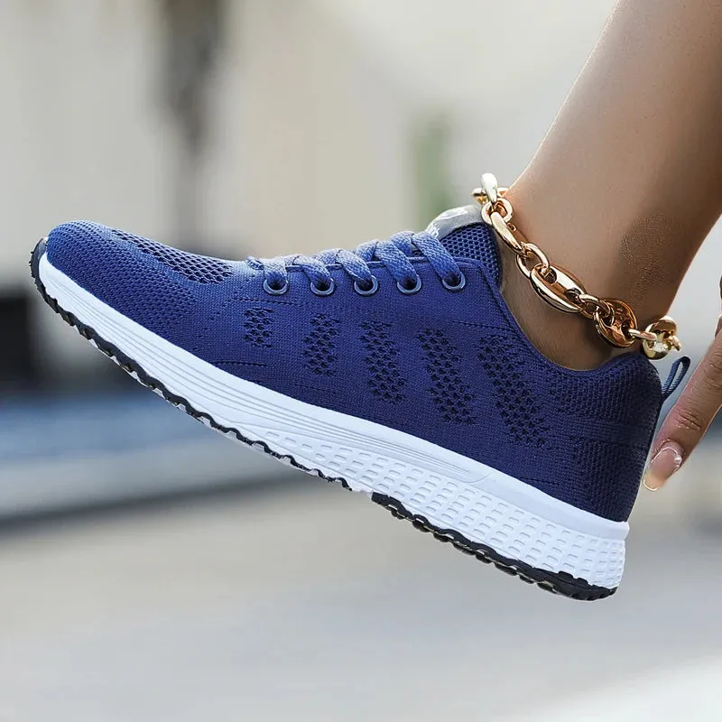 Comfort in Motion: Lightweight Mesh Slip-On Women's Running Shoes