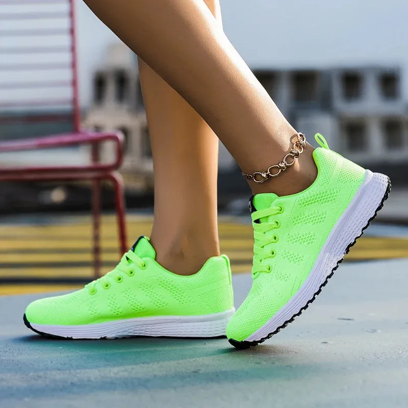 Comfort in Motion: Lightweight Mesh Slip-On Women's Running Shoes