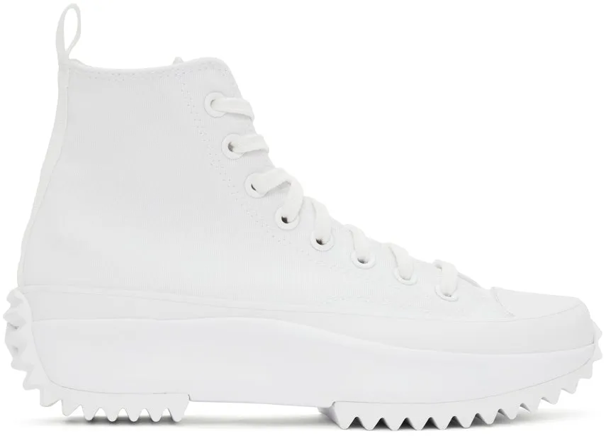 Converse White Run Star Hike High Sneakers
