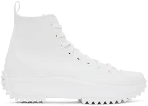 Converse White Run Star Hike High Sneakers