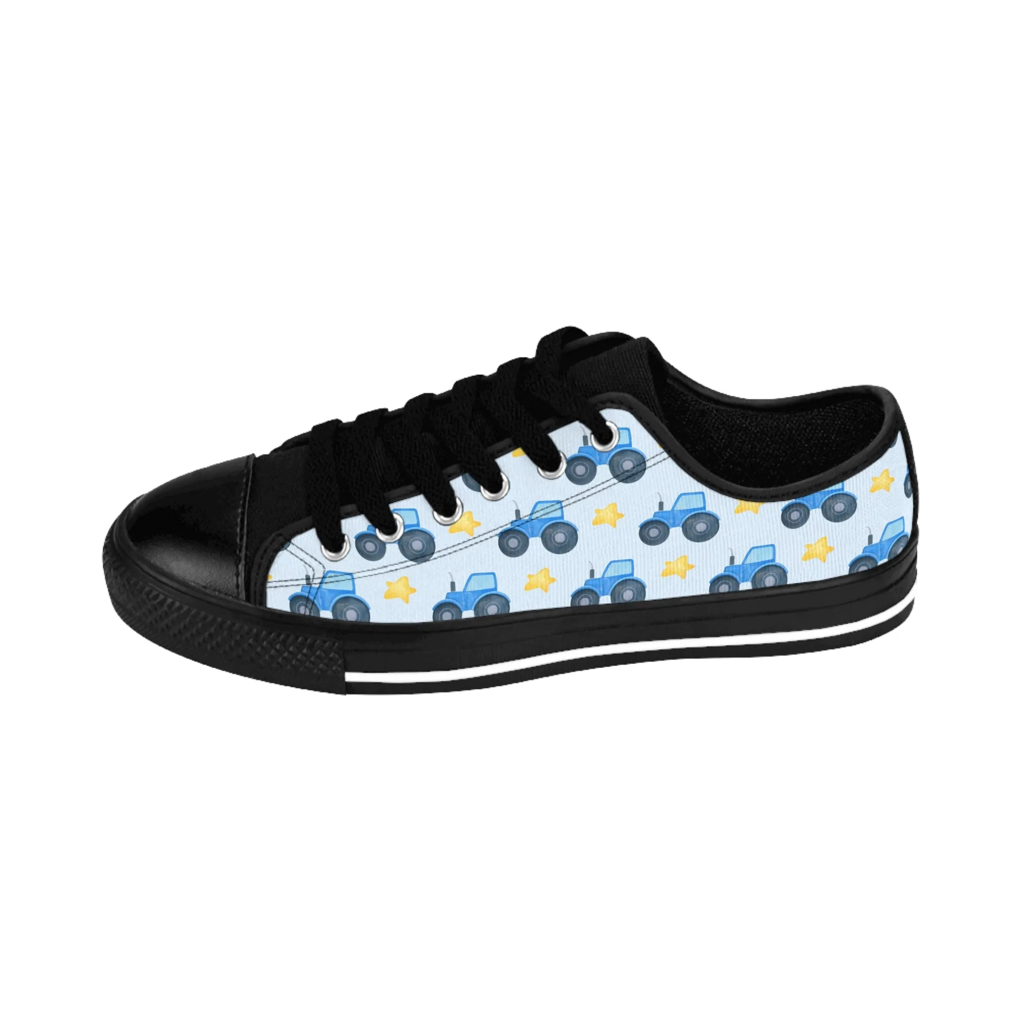 Cute Blue Tractor Women's Sneakers