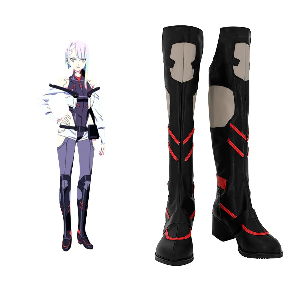 Cyberpunk: Edgerunners Lucy Cosplay Shoes Boots Halloween Costumes Accessory Custom Made
