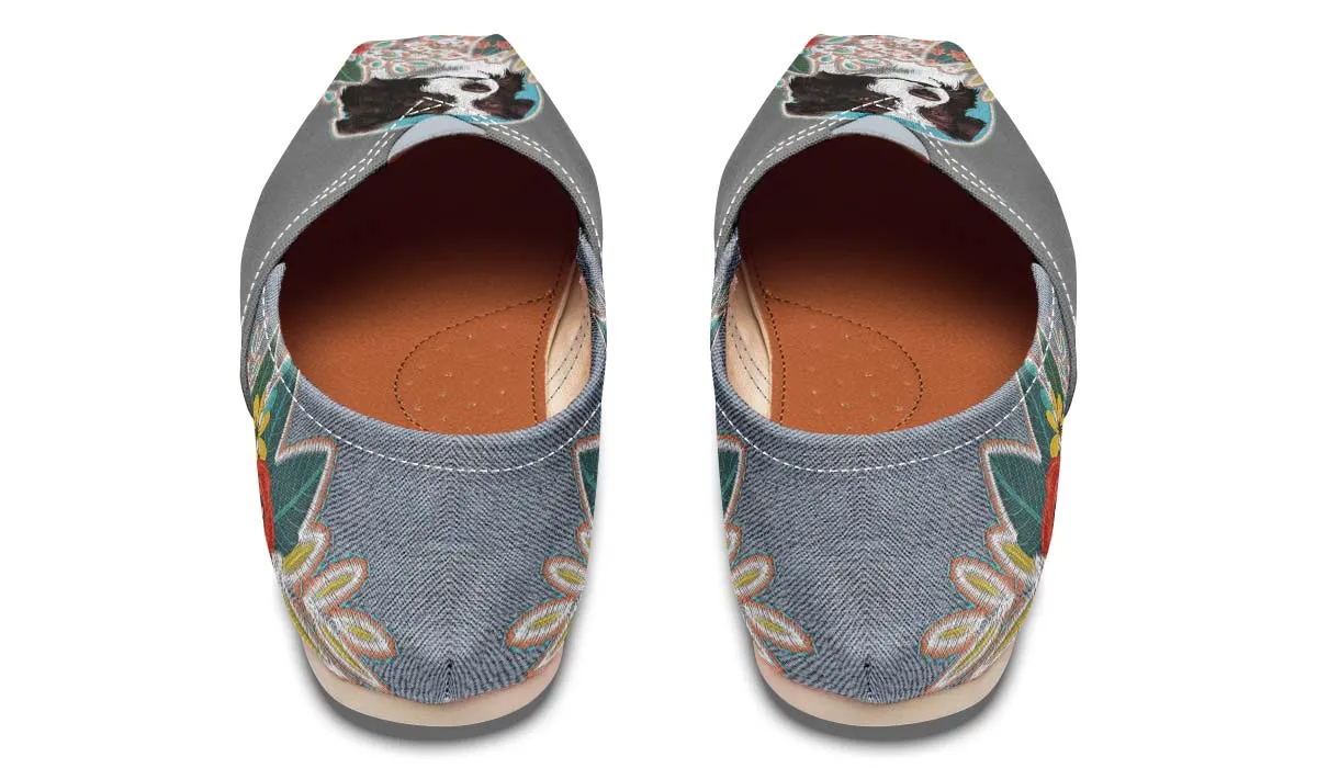 Denim Style Border Collie Casual Shoes