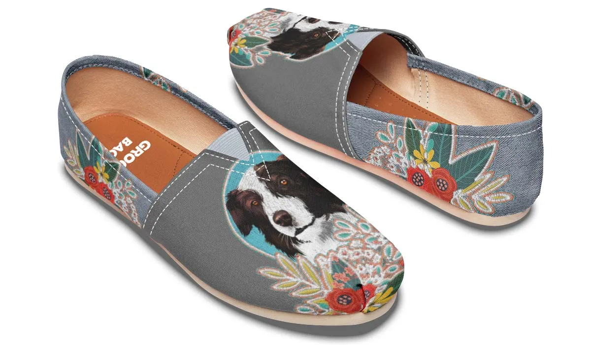 Denim Style Border Collie Casual Shoes