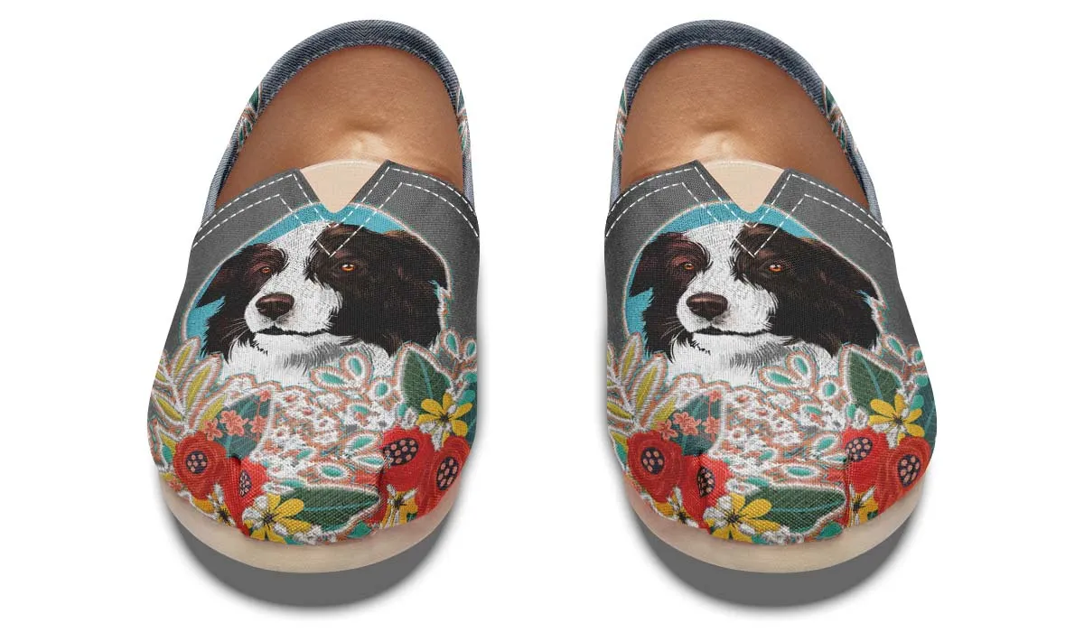 Denim Style Border Collie Casual Shoes