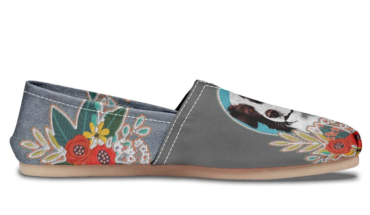Denim Style Border Collie Casual Shoes
