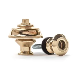 Dunlop Dual Design Straplok System, Brass
