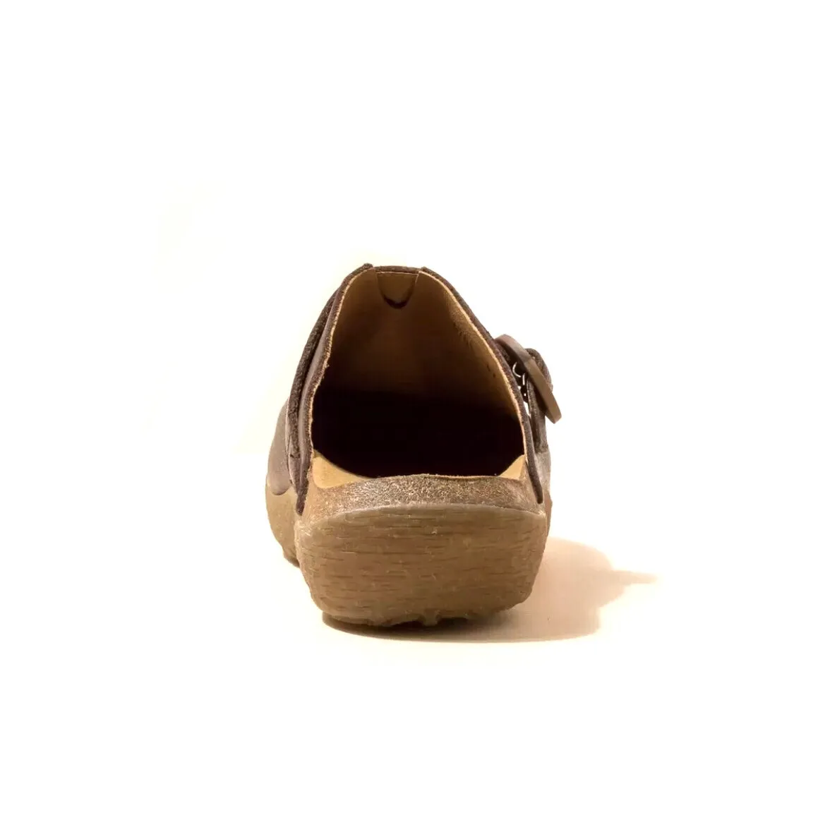 El Naturalista 5701 Brown Wakatiwai Buckle Clog Made In Spain