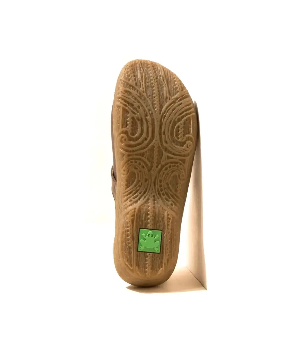 El Naturalista 5701 Brown Wakatiwai Buckle Clog Made In Spain