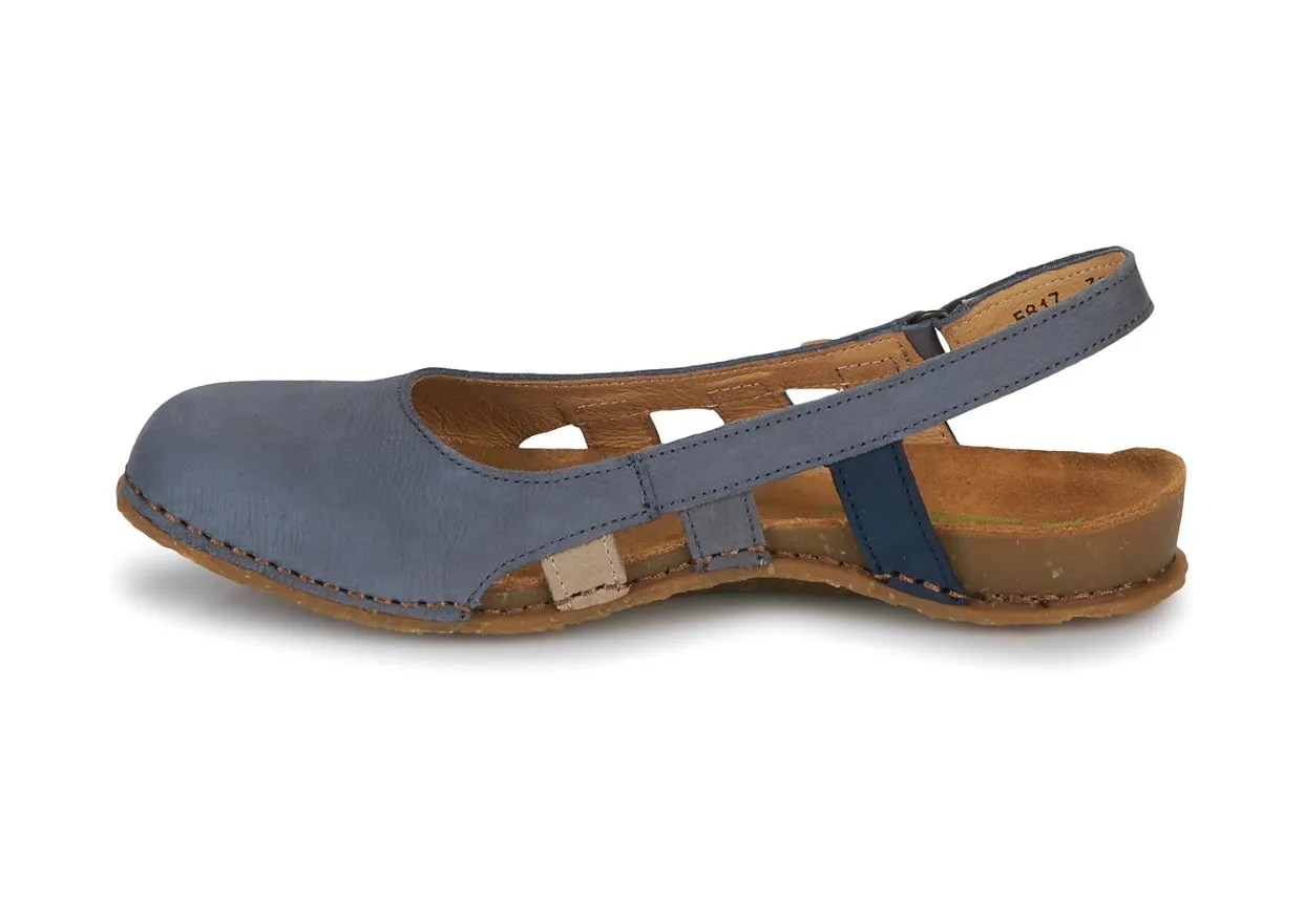 El Naturalista 5817 Panglao Sky Blue Pleasant Multi Vaquero Flats Made In Spain
