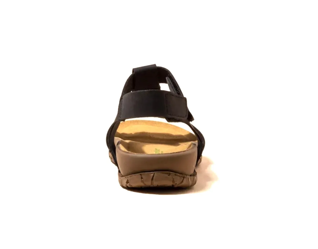 El Naturalista 5861T Black Tabernas Sion Vegan Velcro Sandal Made In Spain