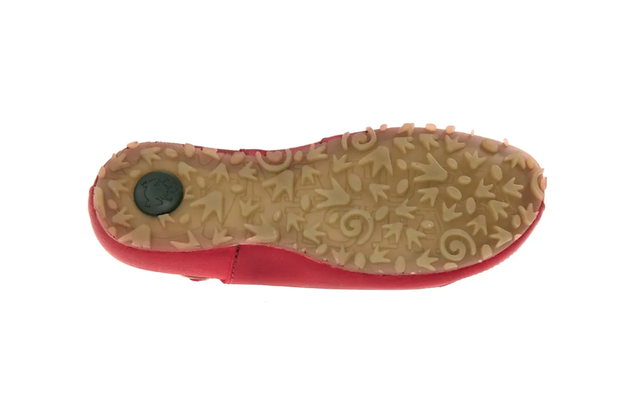 El Naturalista N131 Grain Tibet Red Ikebana Open Toe Buckle Slingback Sandal Made In Spain