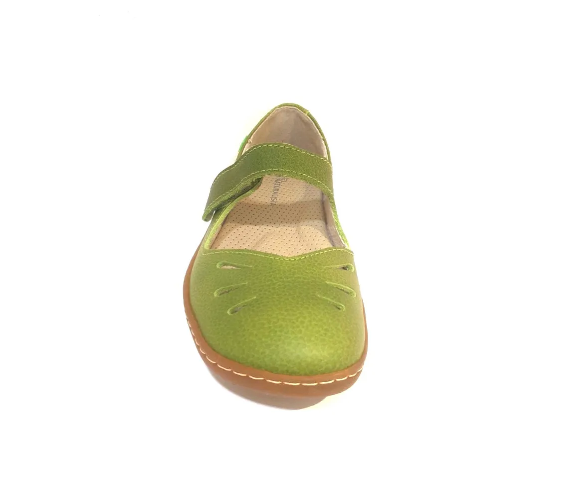 El Naturalista N249 Green El Viajero Velcro Mary Jane Made In Spain