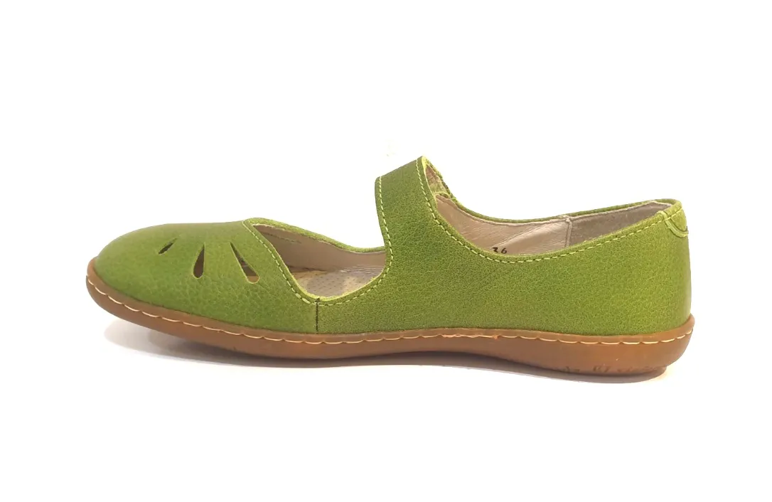 El Naturalista N249 Green El Viajero Velcro Mary Jane Made In Spain