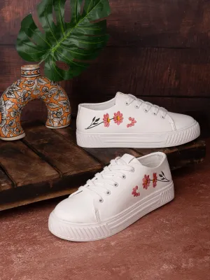 Esmee Essential Canvas Sneakers for Women - White