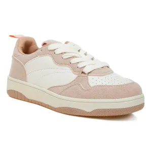 Faux Leather Casual Sneakers
