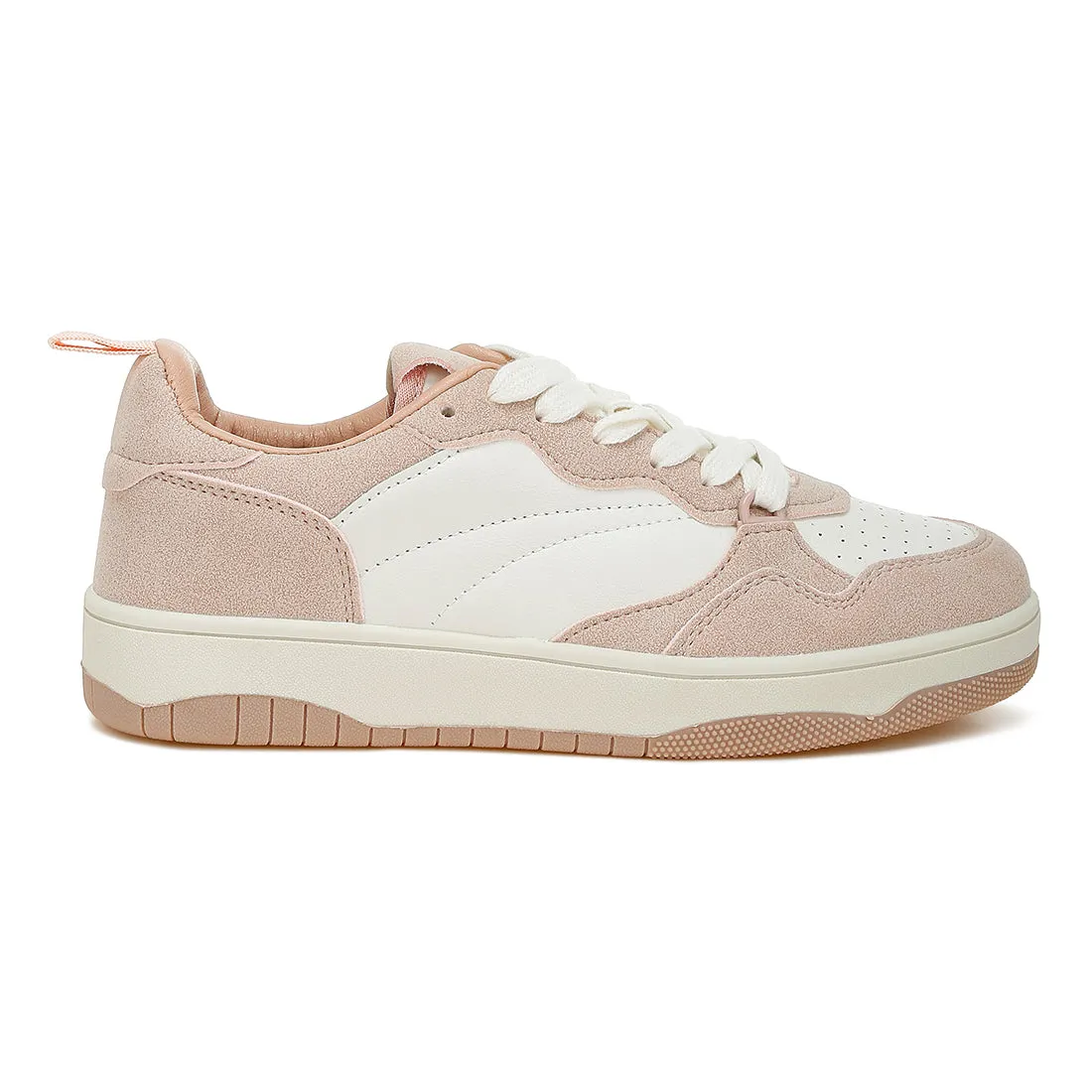 Faux Leather Casual Sneakers
