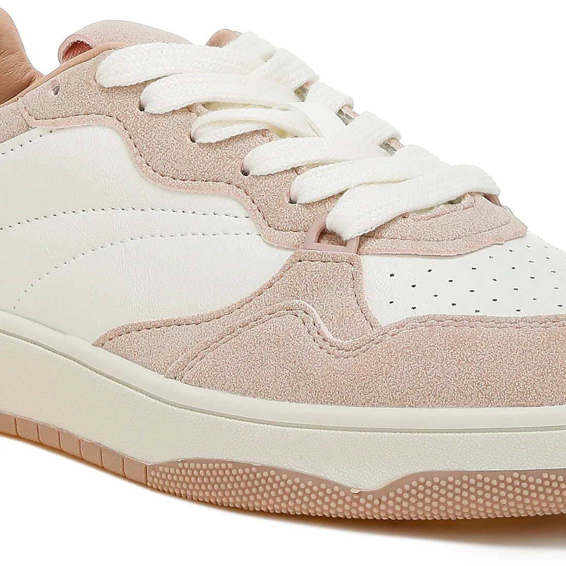 Faux Leather Casual Sneakers