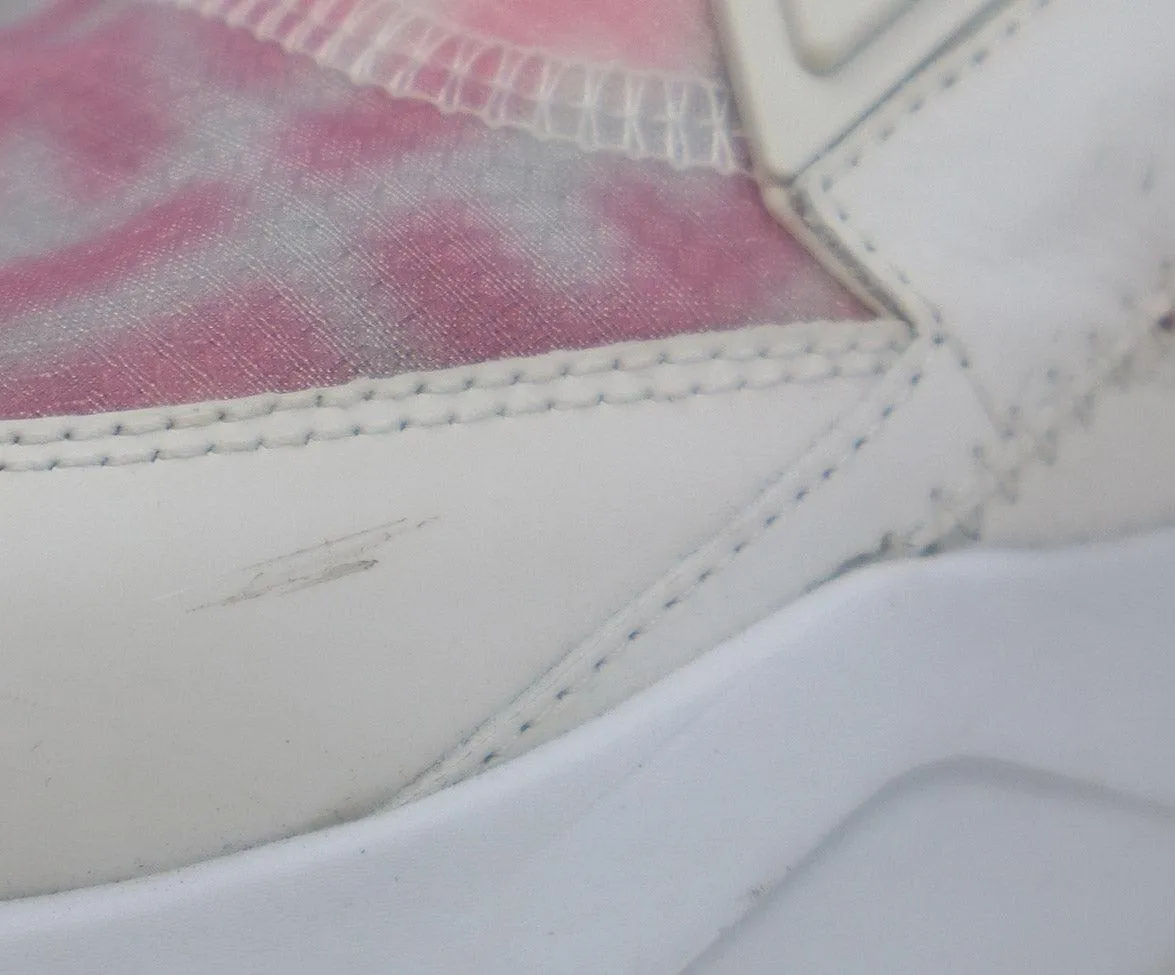 Fendi Flow Pink & White Monogram Print Sneakers sz 8.5
