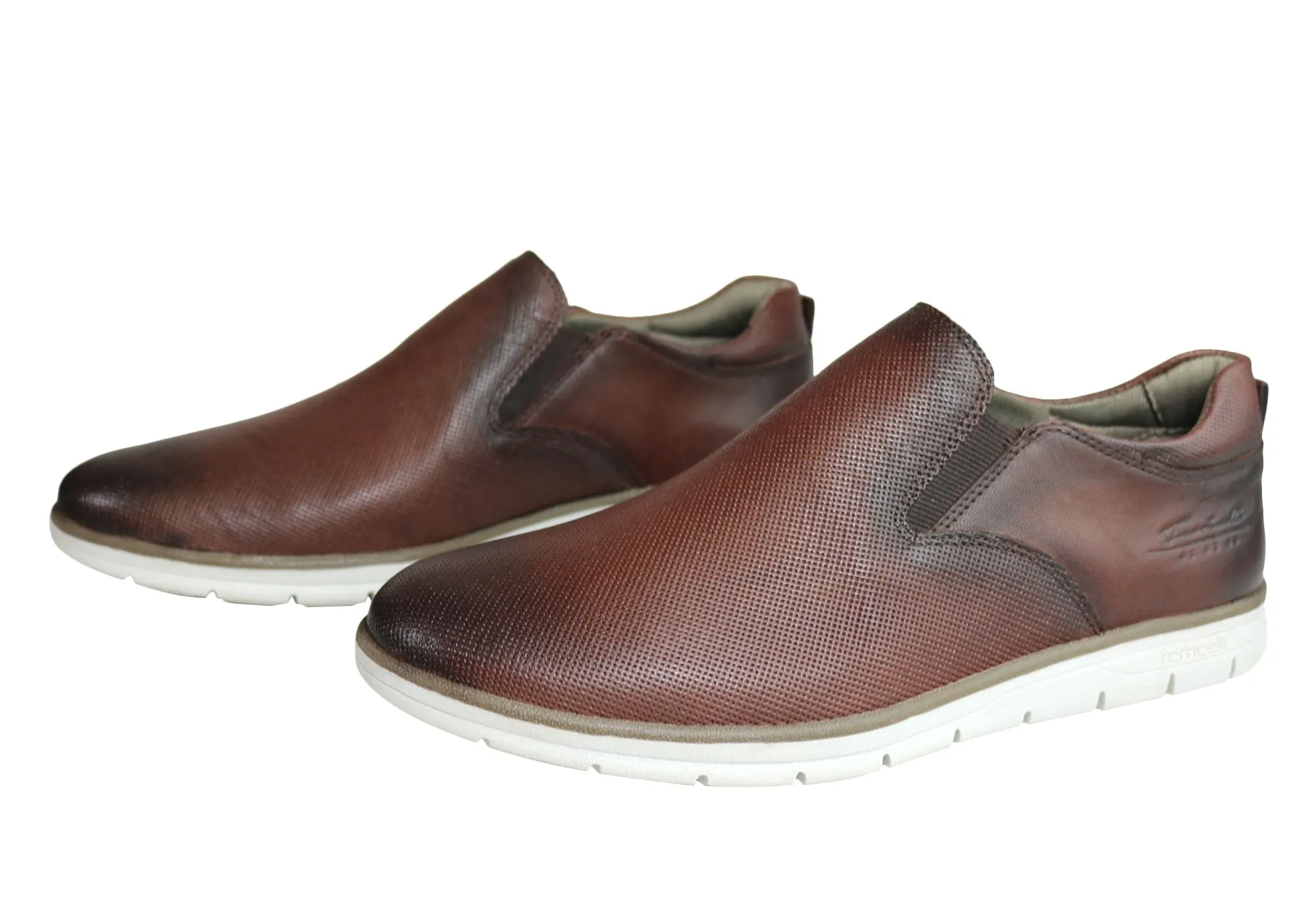 Ferricelli Pauly Mens Leather Dress Casual Shoes Made In Brazil