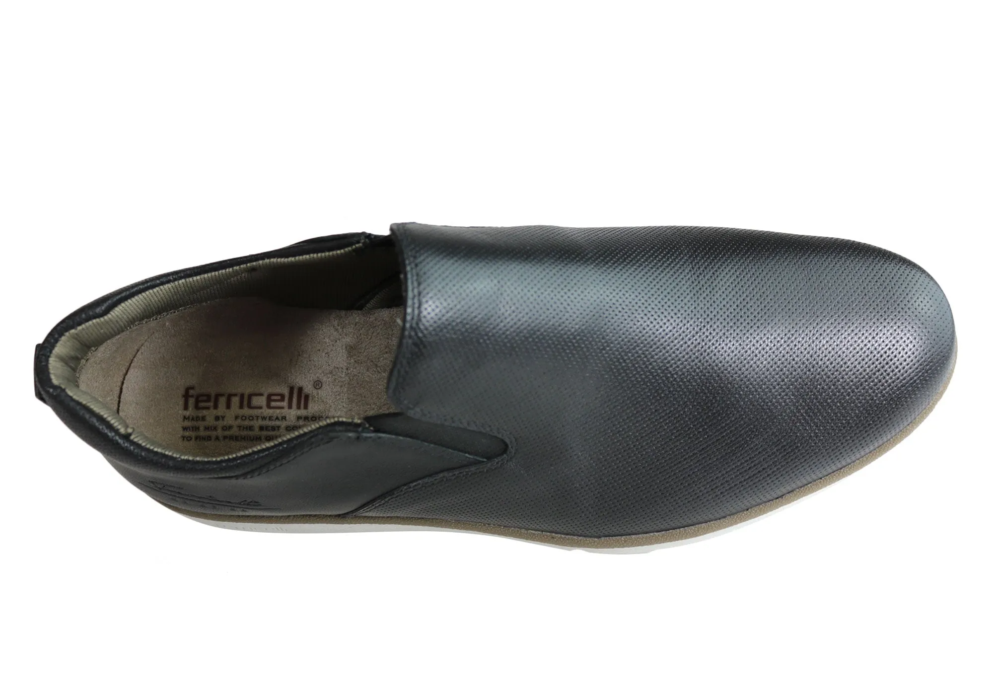 Ferricelli Pauly Mens Leather Dress Casual Shoes Made In Brazil