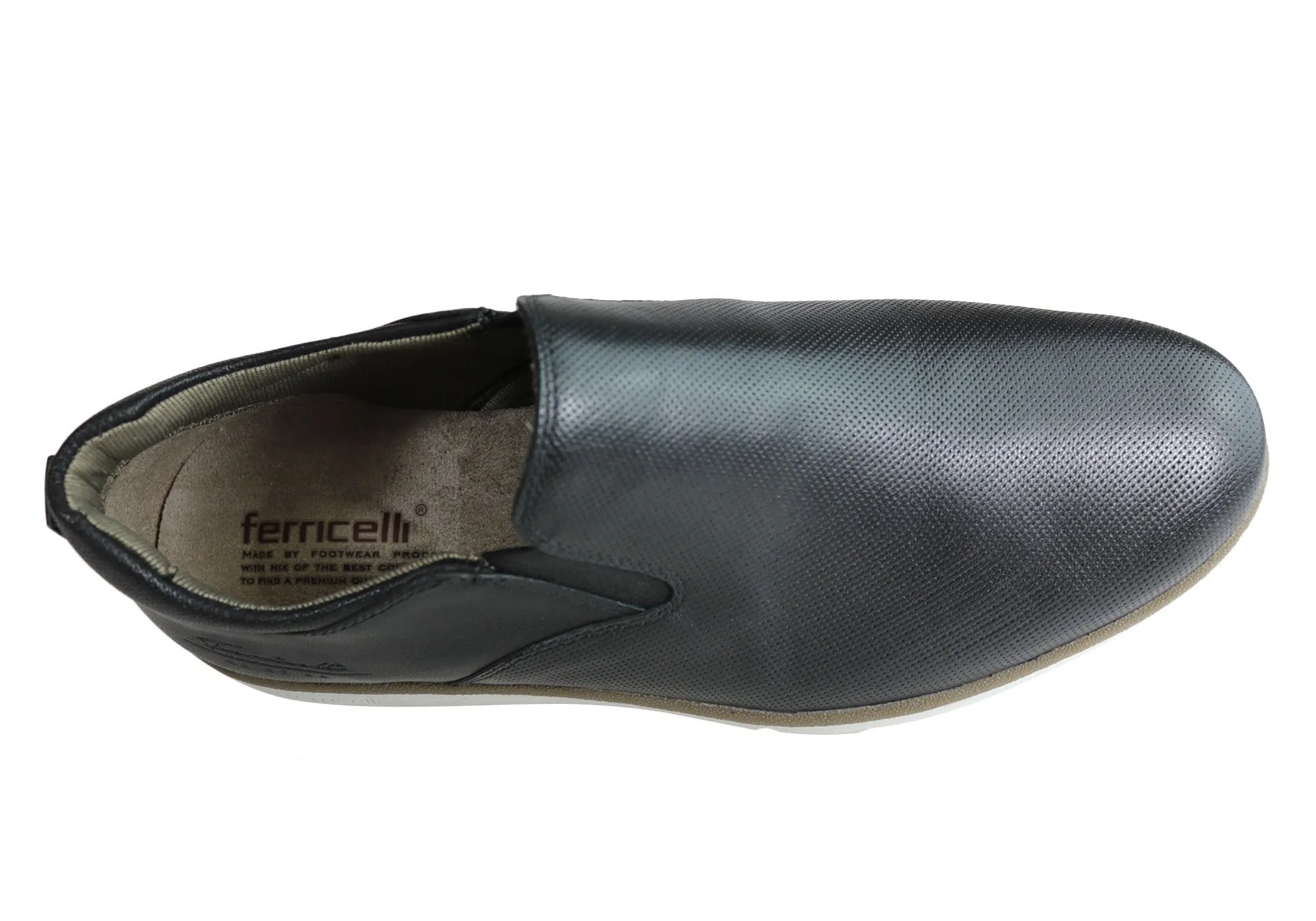 Ferricelli Pauly Mens Leather Dress Casual Shoes Made In Brazil