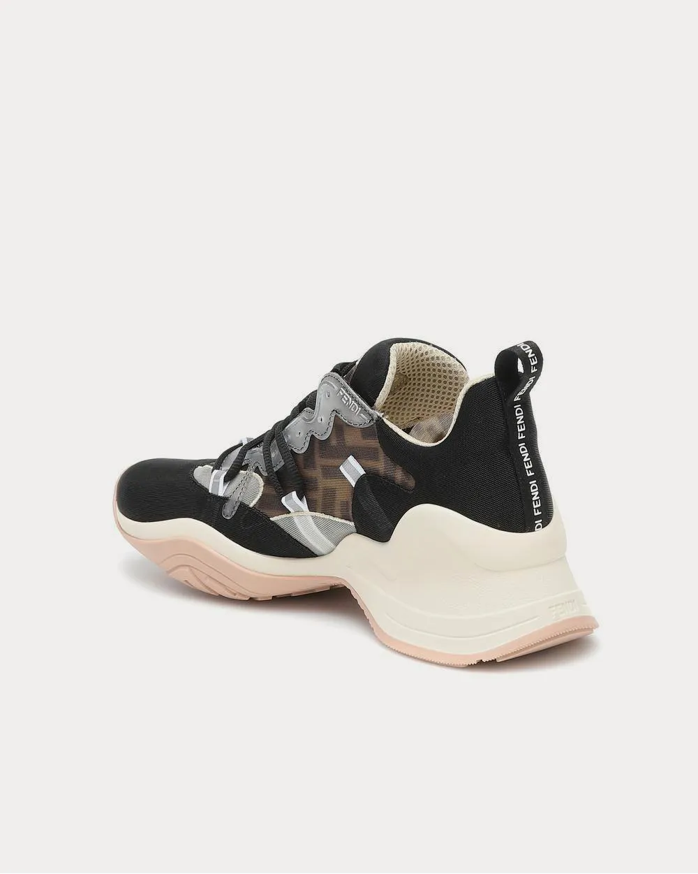 FFluid Mesh Black Low Top Sneakers