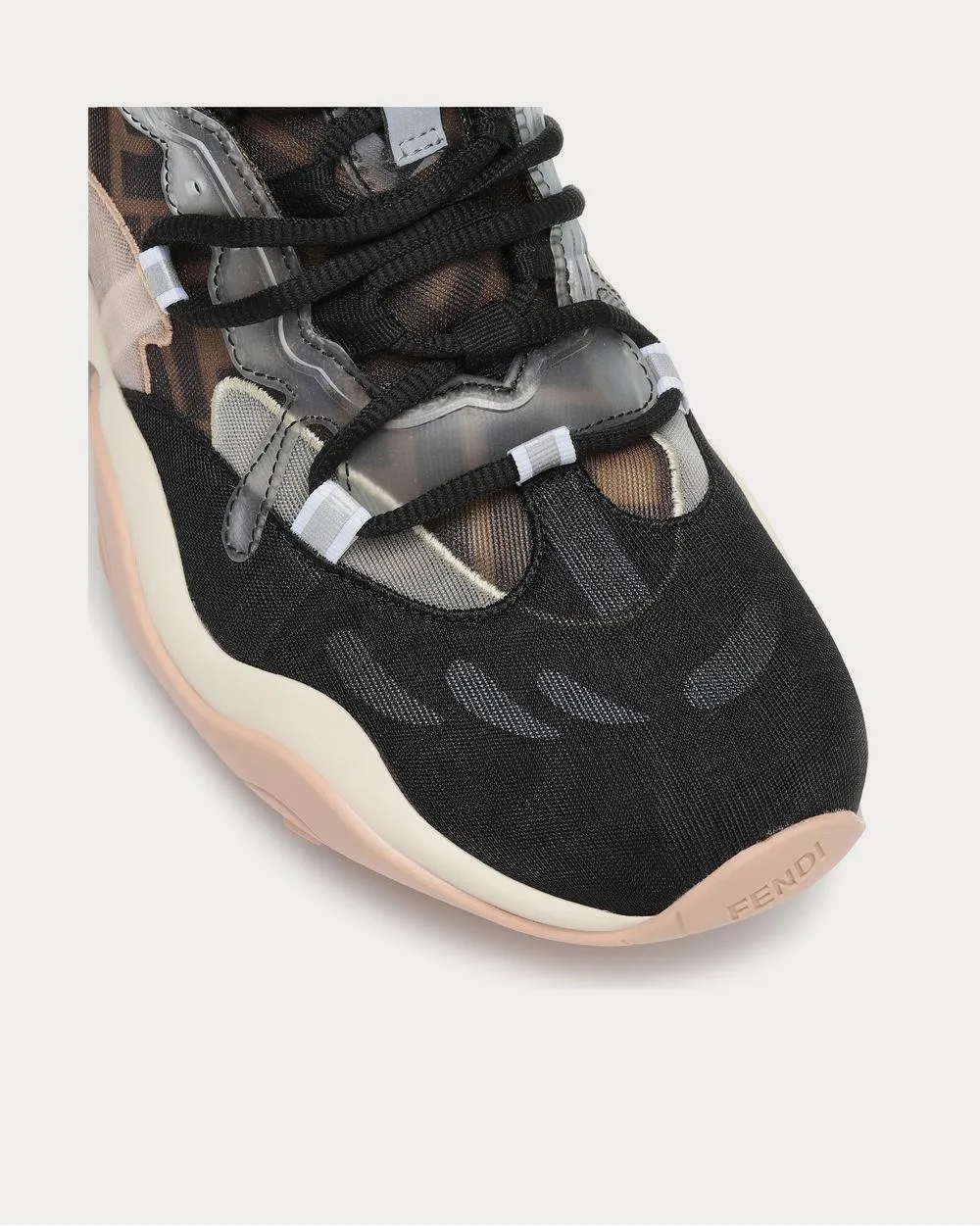 FFluid Mesh Black Low Top Sneakers