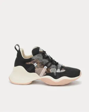 FFluid Mesh Black Low Top Sneakers