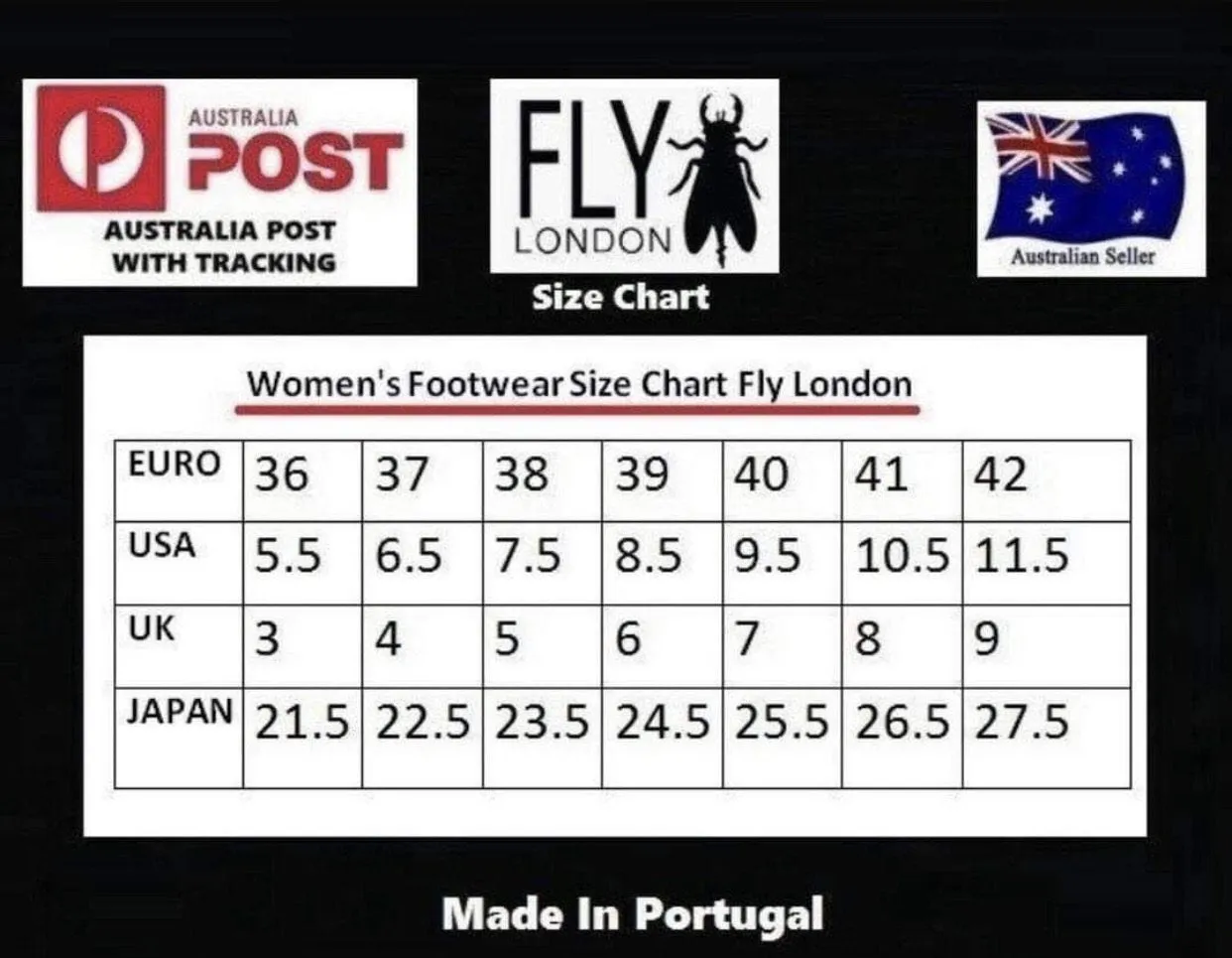 Fly London Samp132Fly Black Leather Buckle Mary Jane Wedges Made In Portugal