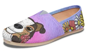 Fun Floral Sheltie Casual Shoes