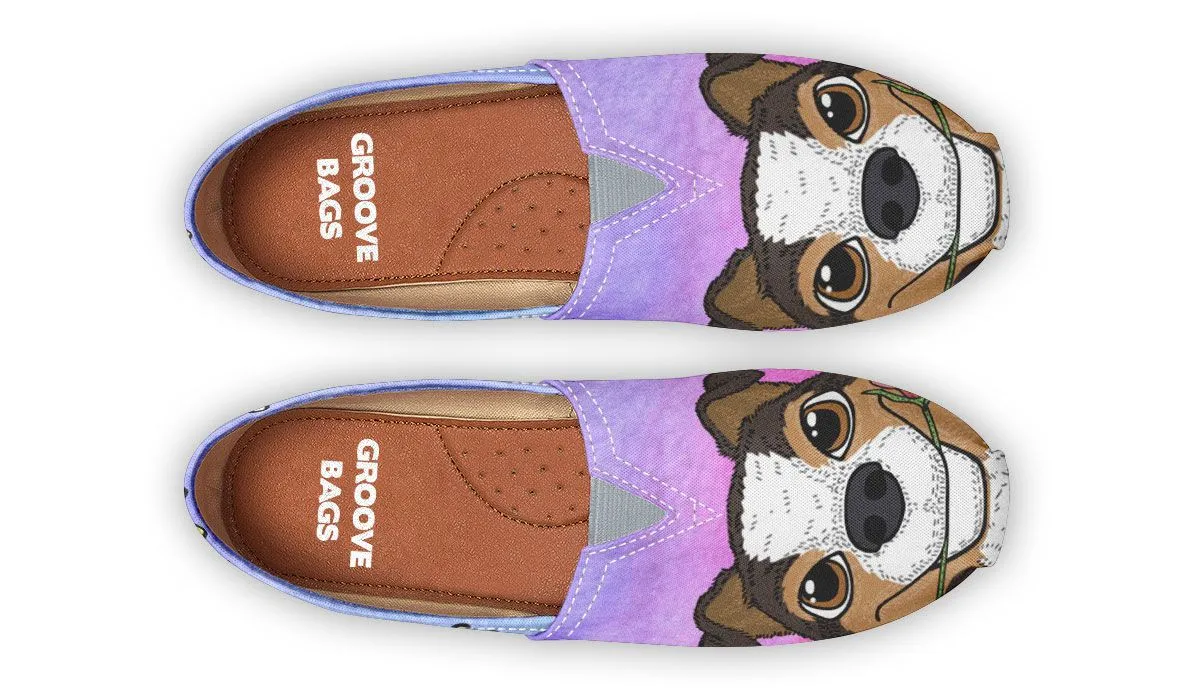 Fun Floral Sheltie Casual Shoes