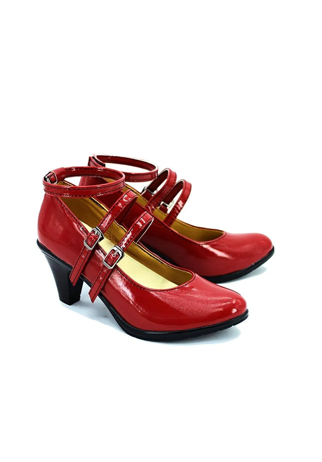 Game Danganronpapa Celestiaia Ludenbergrg Cosplay Shoes Boots Red High Heel Custom Made Custom Made Halloween Carnival European Size