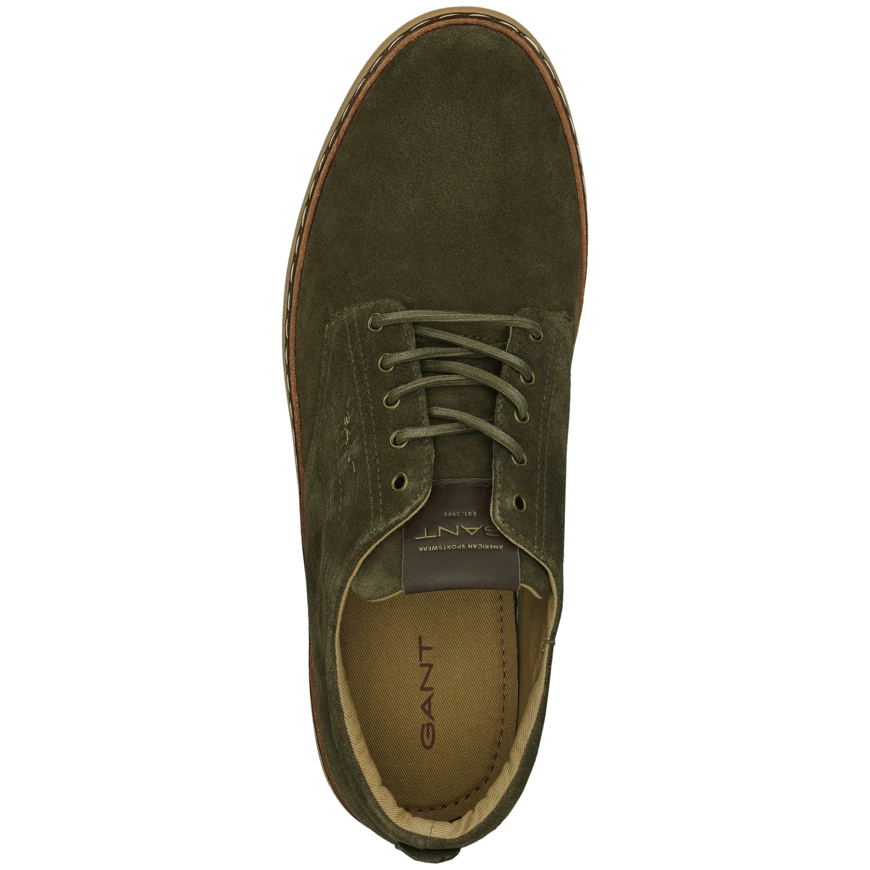 Gant Prepville Dark OLIVE Suede Sneakers
