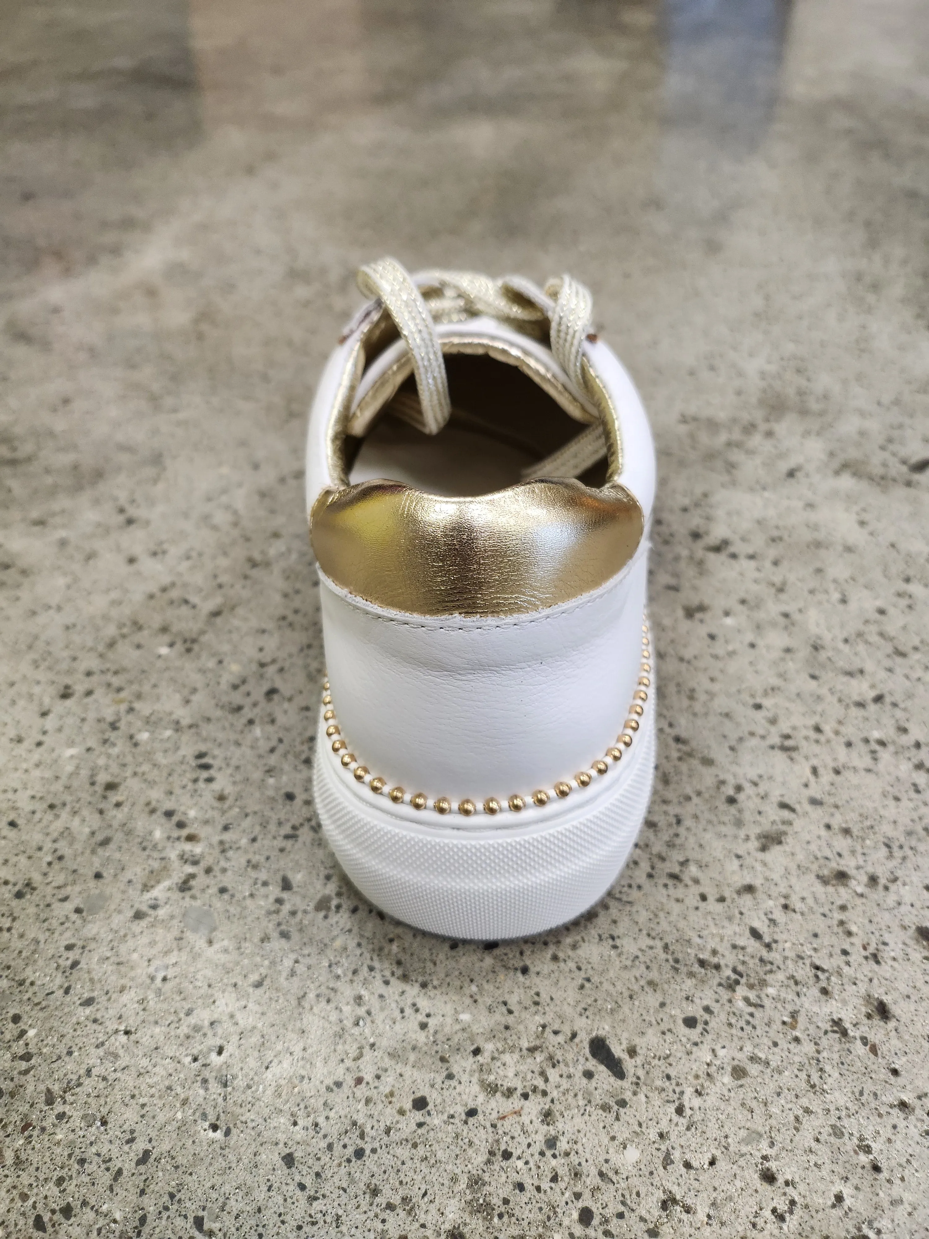 Gelato Zypher Platform Leather Sneakers - White/Gold