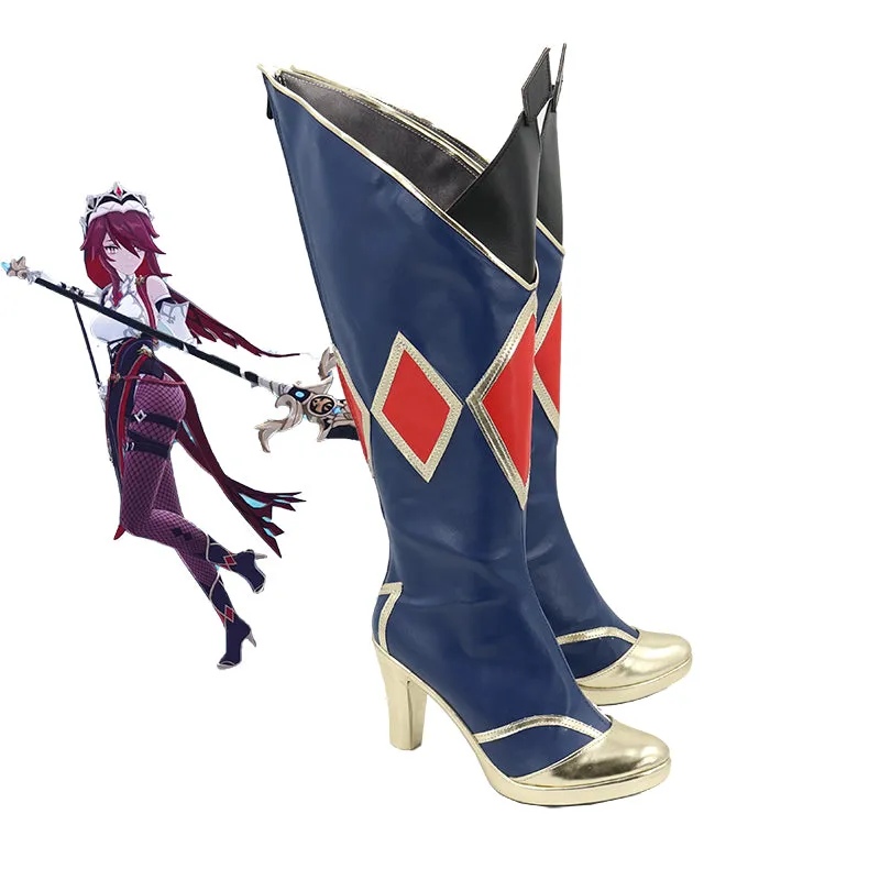 Genshing and Impacts Rosariaa Cosplay Boots Women Custom Made Halloween Shoes