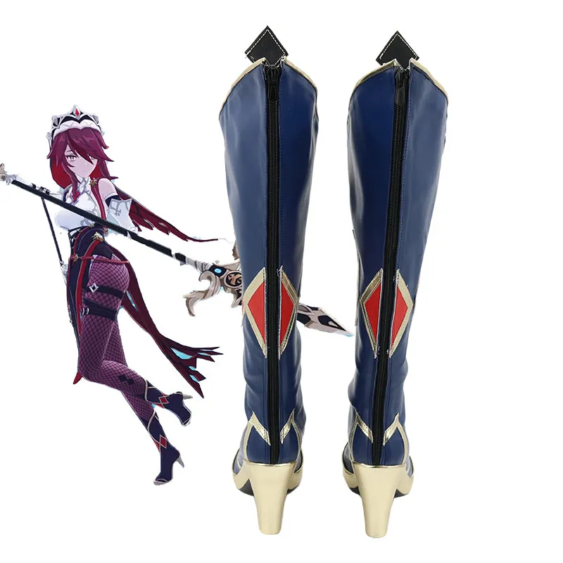 Genshing and Impacts Rosariaa Cosplay Boots Women Custom Made Halloween Shoes