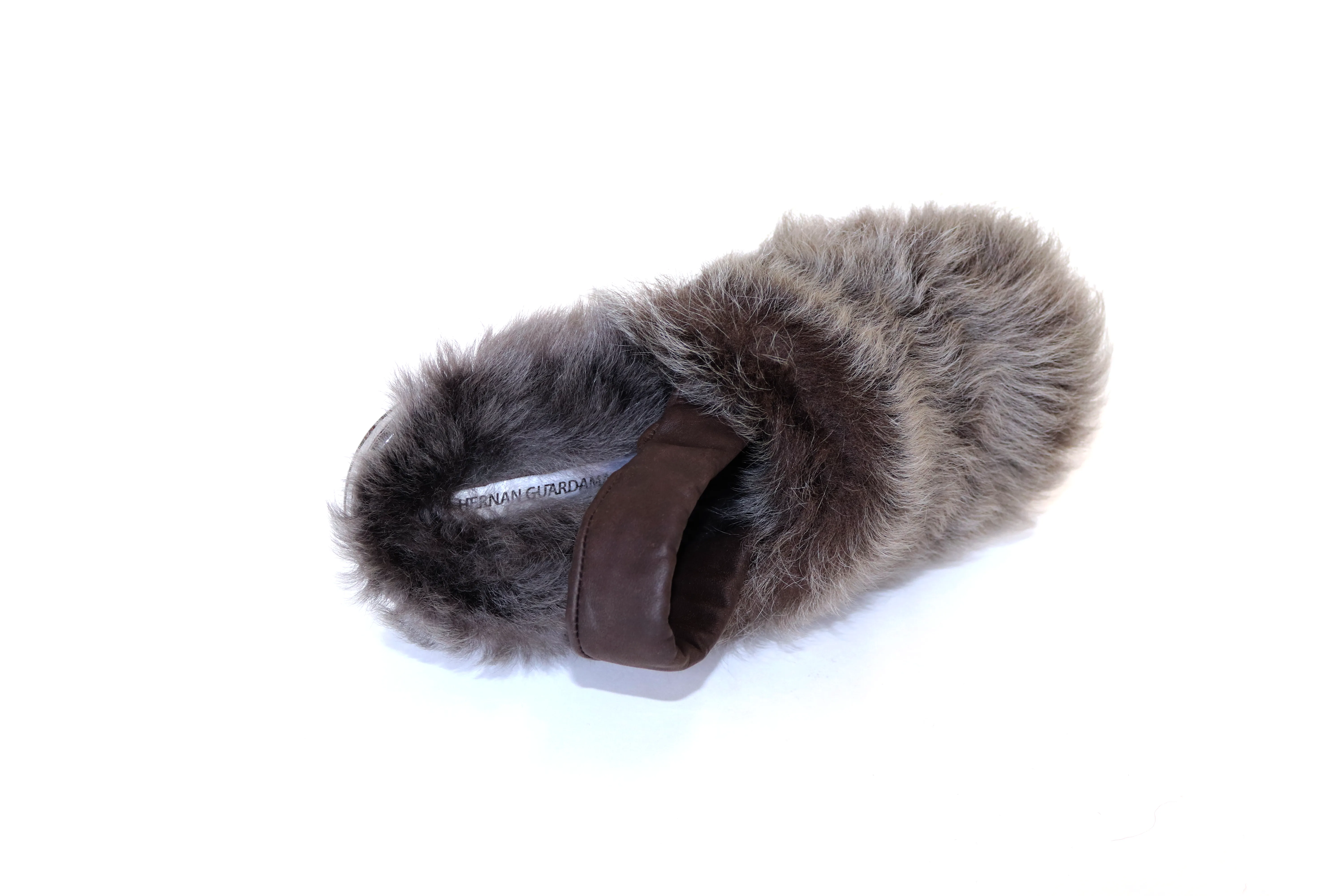 Grey Fur Mules