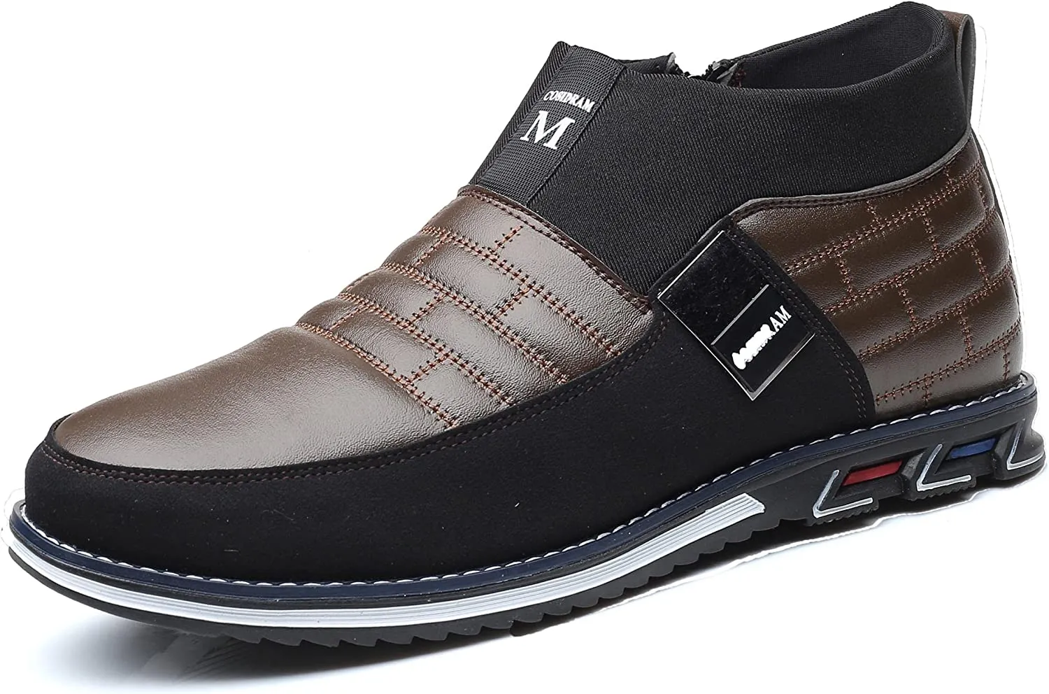 High-Top Brown Lightweight Men's Casual Shoes