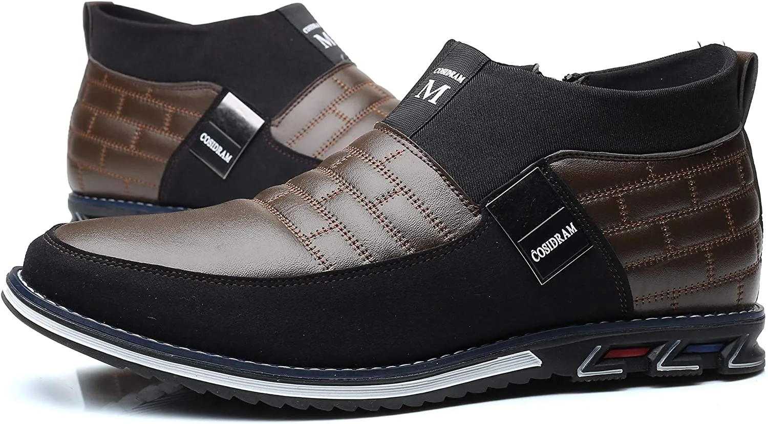 High-Top Brown Lightweight Men's Casual Shoes