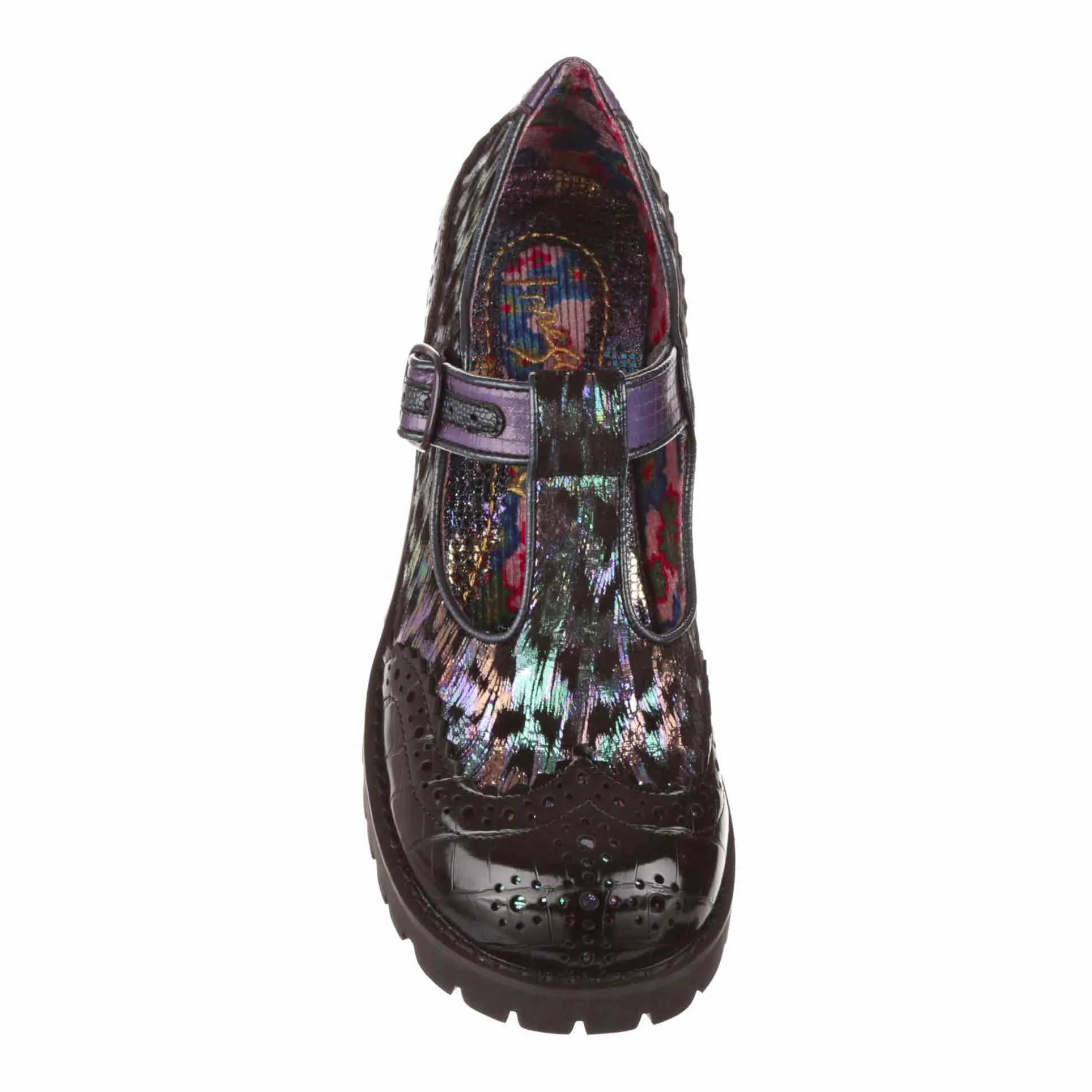 Irregular Choice Womens What a Night Shoes - Black
