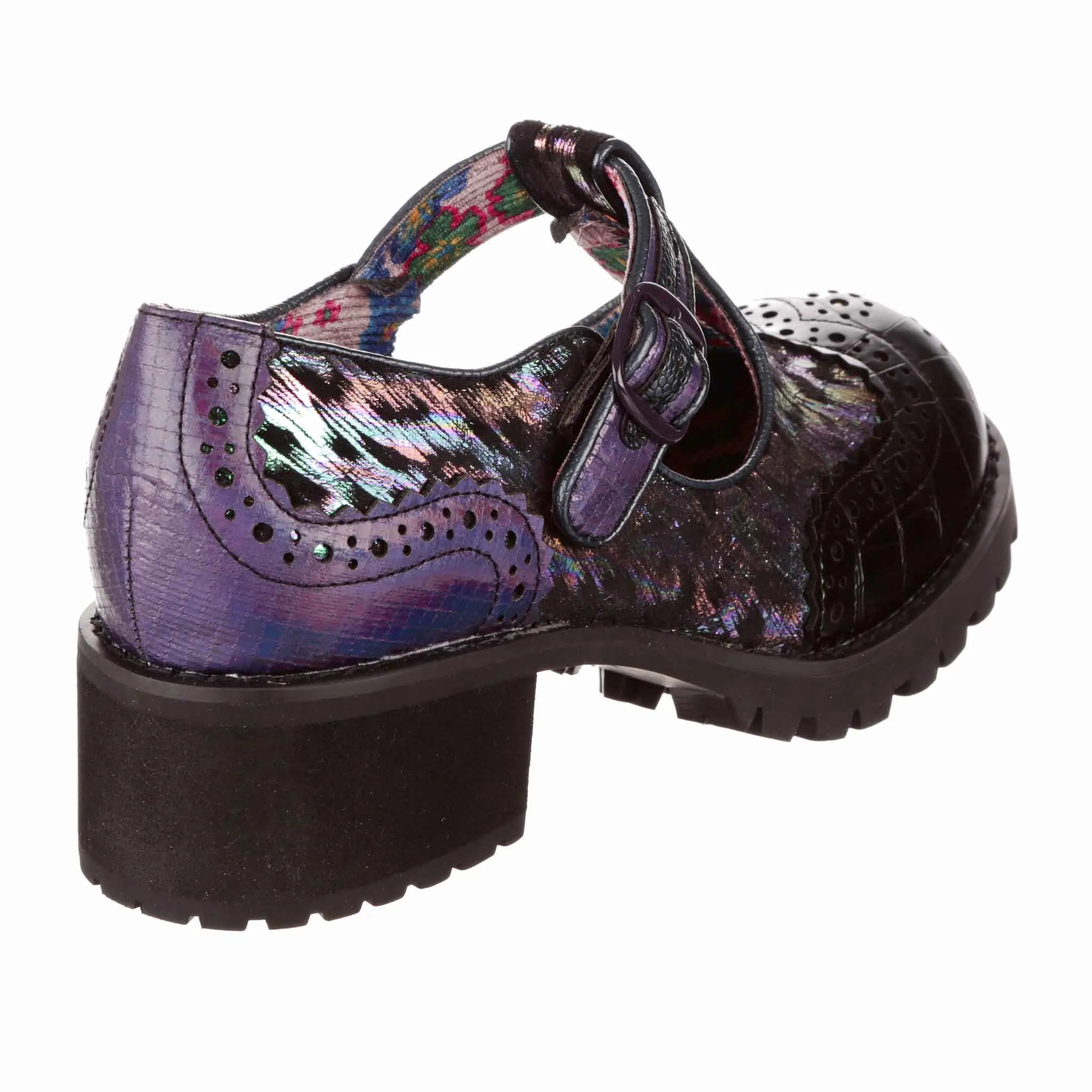 Irregular Choice Womens What a Night Shoes - Black