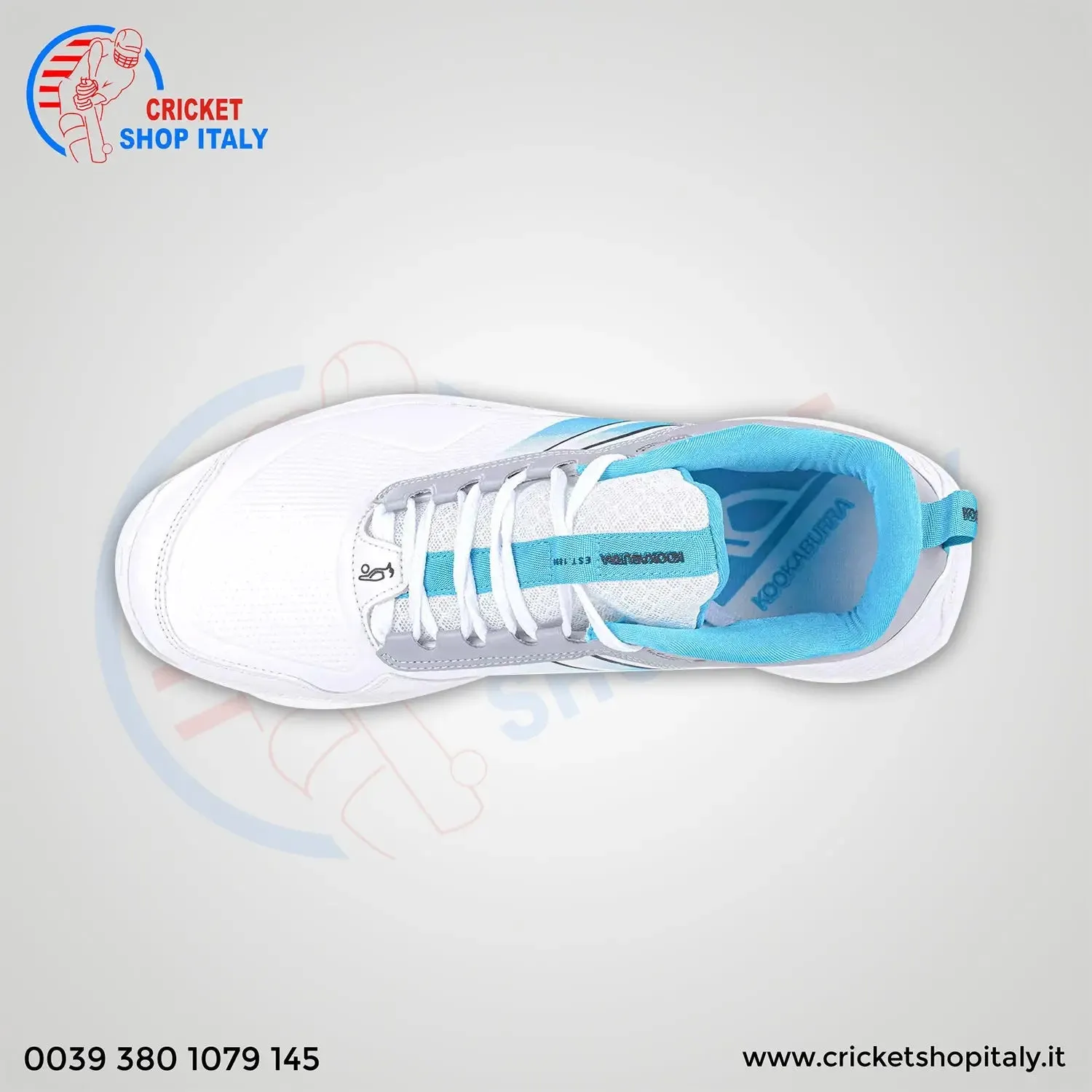 Kookaburra Kc 1.0 Rubber Cricket shoes White/ Mint