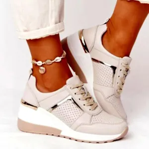 Leisure Block Platform Sneakers