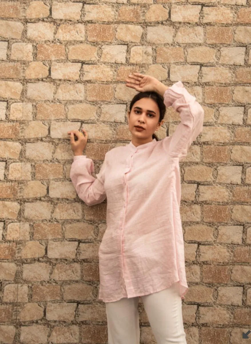 Linen Pink Shirt