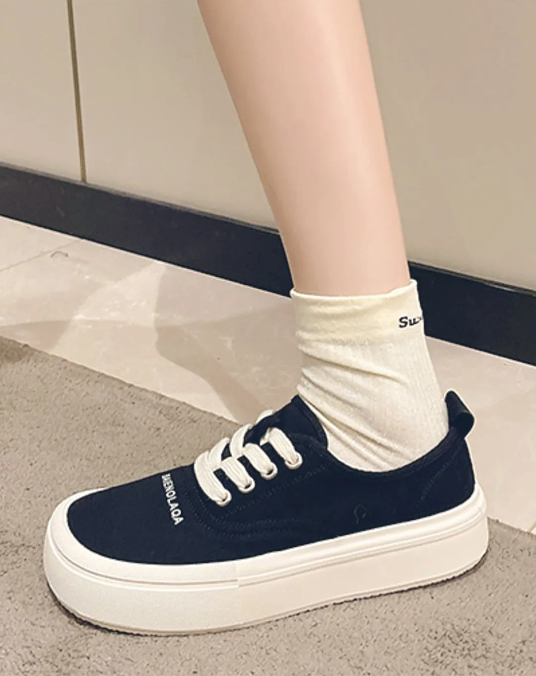 ♀Low Cut Platform Sneakers