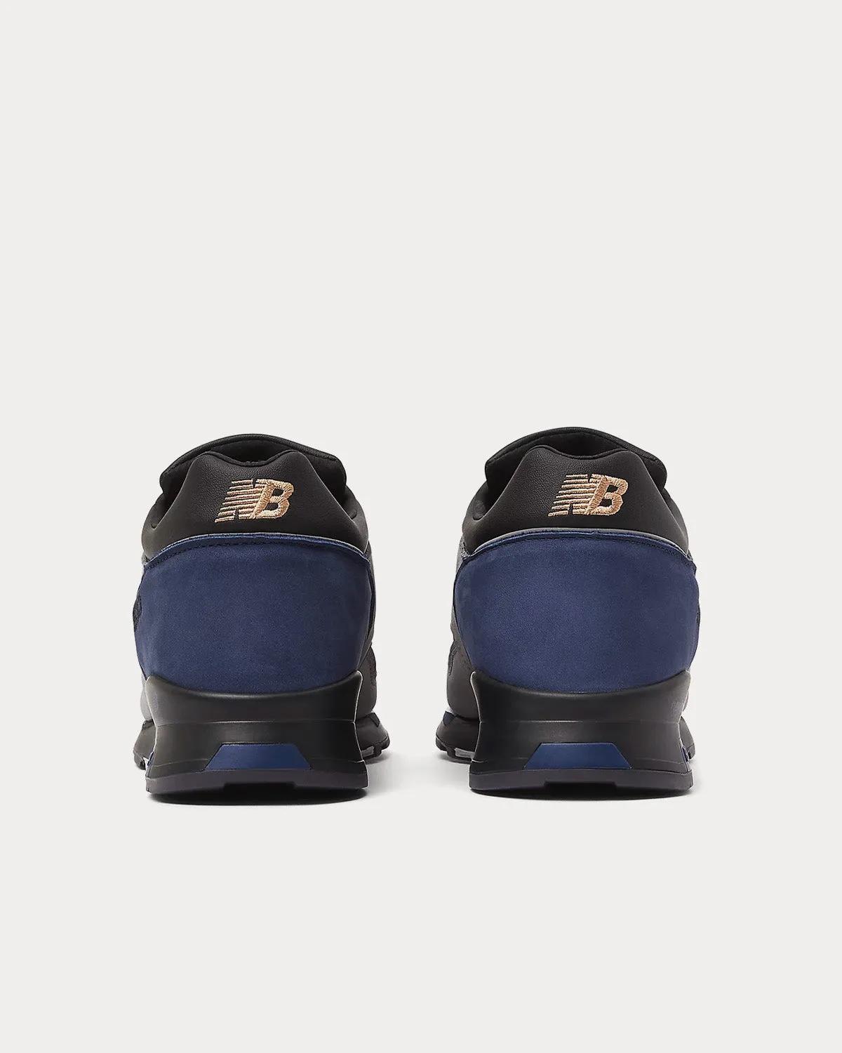 MADE in UK 1500 Grey with Navy & Sepia Low Top Sneakers