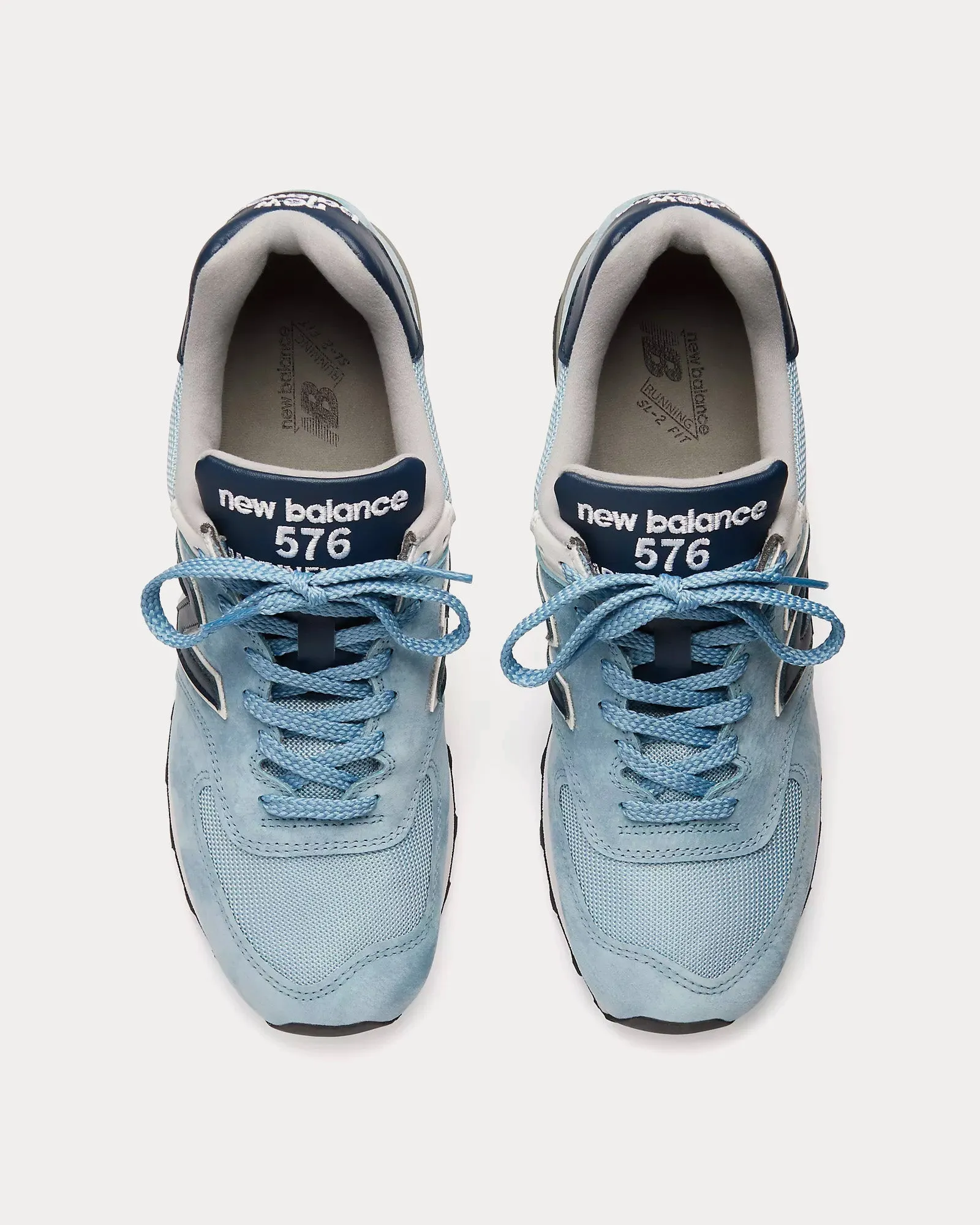 MADE in UK 576 Blue Fog / Celestial Blue / Navy Blazer Low Top Sneakers