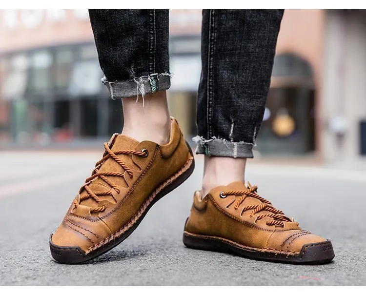 Men's Casual Shoes Handmade Loafers Breathable Sneakers #JU303