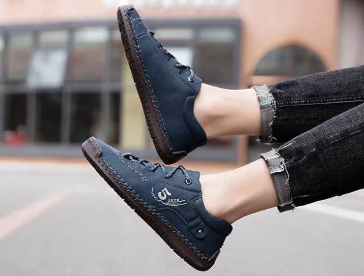 Men's Casual Shoes Handmade Loafers Breathable Sneakers #JU303
